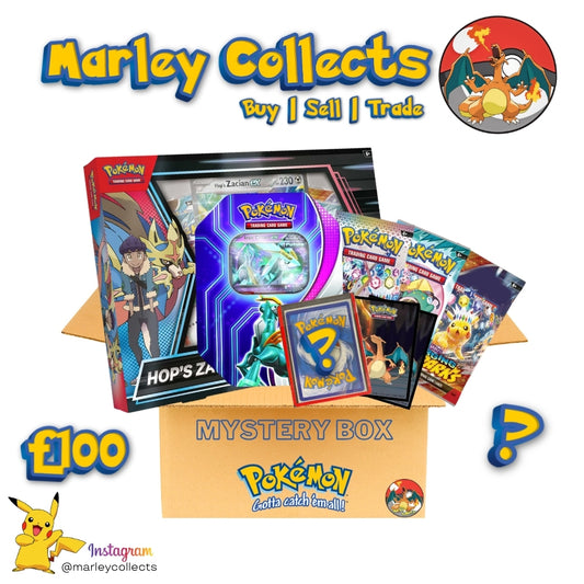 Pokemon Card Mystery Box - £100 - Includes Sealed Elite Trainer Box or Collection Box | Ultra Rare Card | Booster Packs