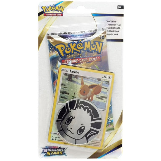 Pokemon Brilliant Stars Checklane Blister Eevee Promo.