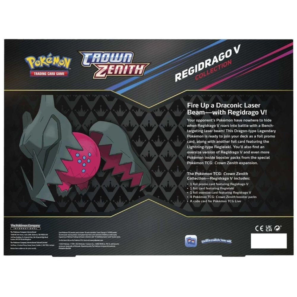 Pokemon TCG Sword & Shield Crown Zenith - Regidrago V Collection