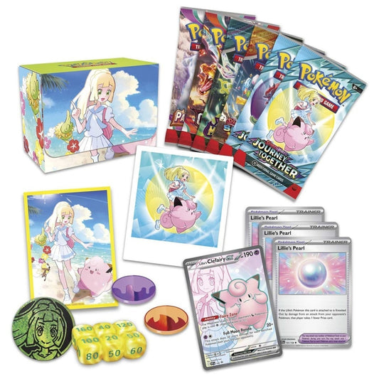 Pokemon Lillie's Premium Tournament Collection sealed box contents.