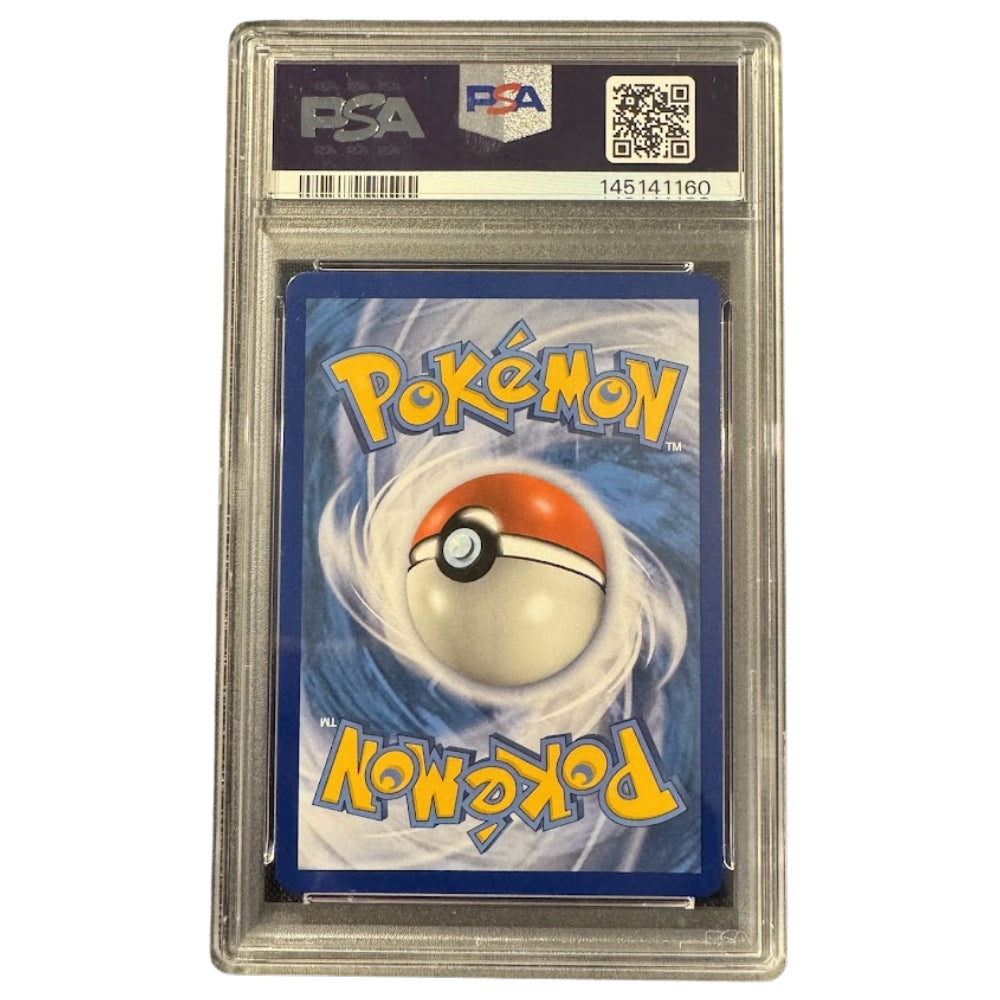 Pokémon Unbroken Bonds Lucario & Melmetal GX PSA 9 collectible card back.