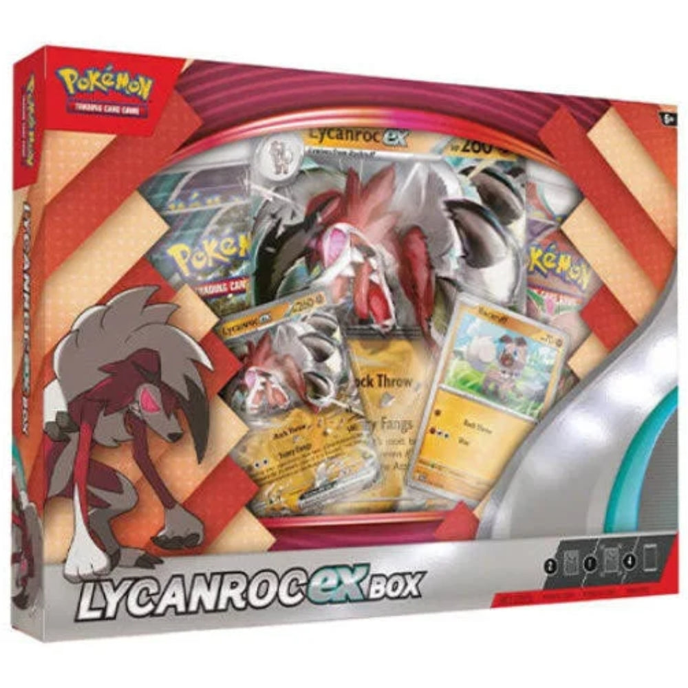 Pokémon TCG Lycanroc ex Box sealed with Lycanroc ex promo card.