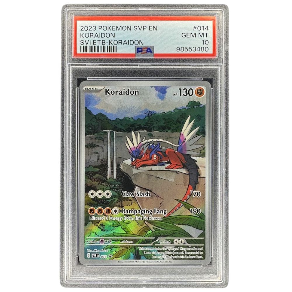 Koraidon SVP 014 Black Star Promo PSA 10 Pokemon Scarlet & Violet Base Marley Collect's Ltd Koraidon SVP 014 Black Star Promo PSA 10 Pokemon Scarlet & Violet Base Marley Collect's Ltd