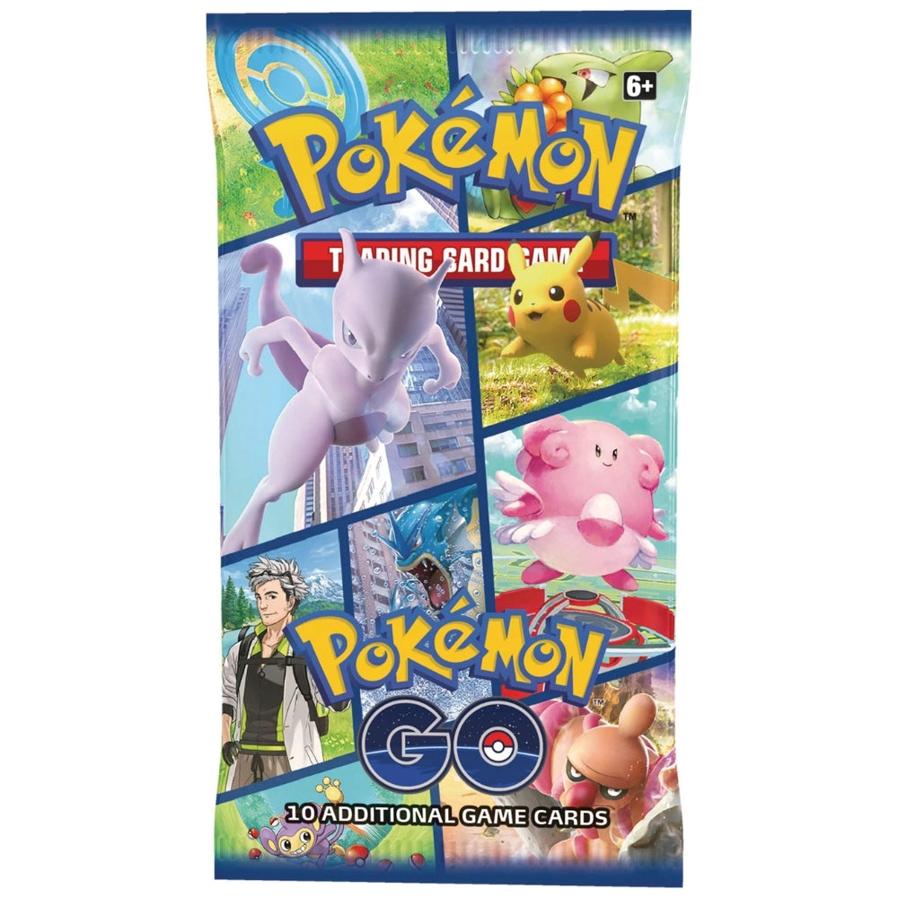 Pokémon GO booster pack featuring Mewtwo VSTAR artwork.