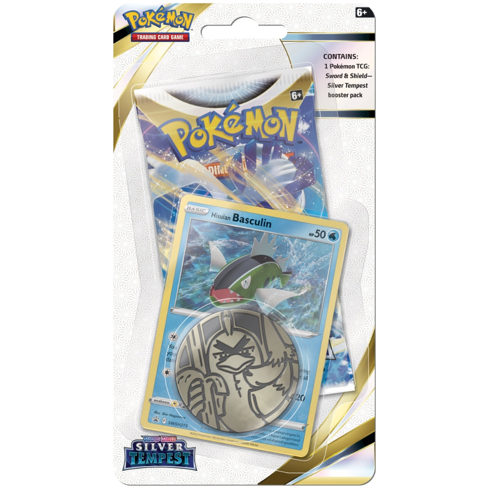 Pokemon Silver Tempest Checklane Blister Hisuian Basculin.