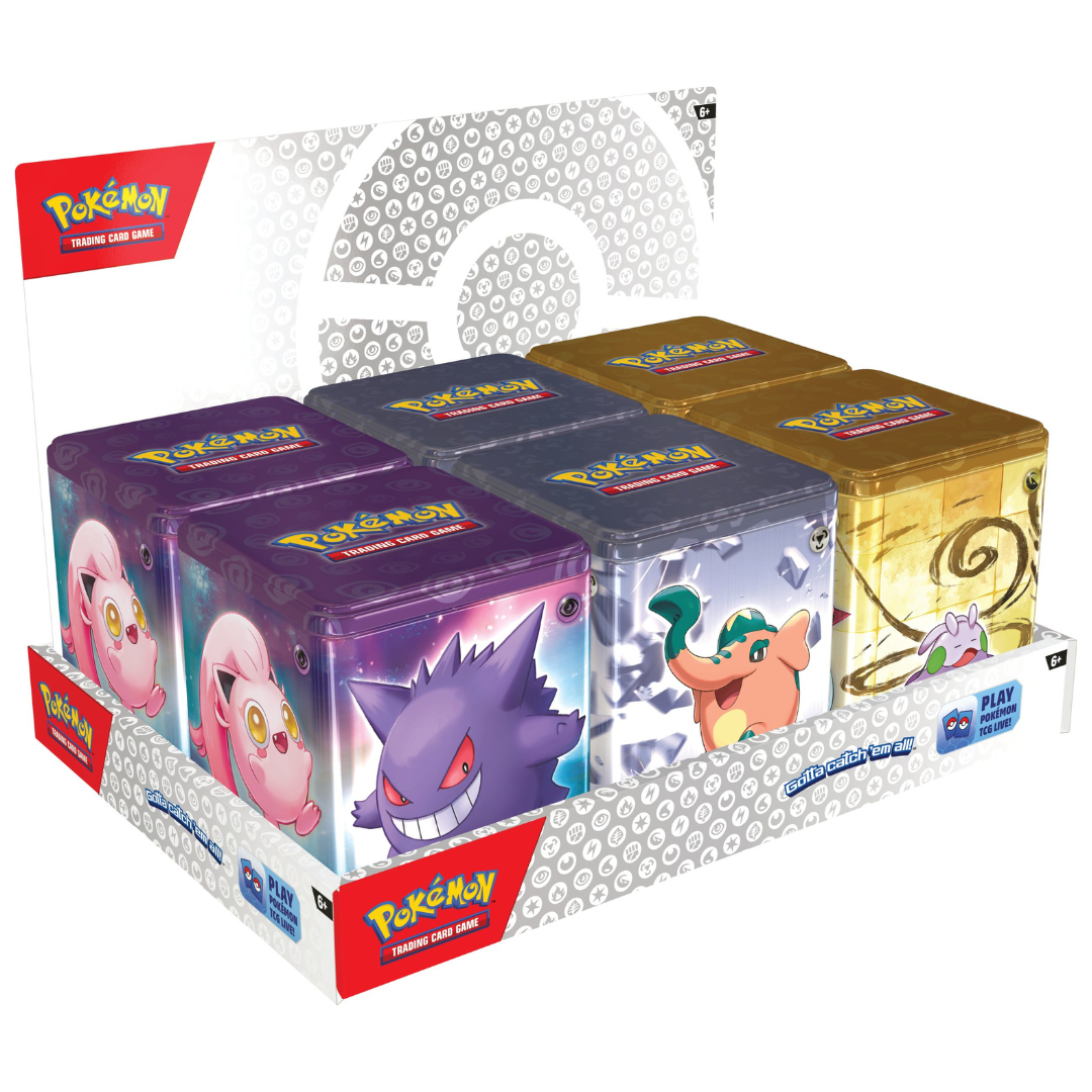 Pokemon TCG - Q1 2024 Stacking Tin Includes 3 Booster Packs Marley Collect's Ltd Pokemon TCG - Q1 2024 Stacking Tin Includes 3 Booster Packs Marley Collect's Ltd