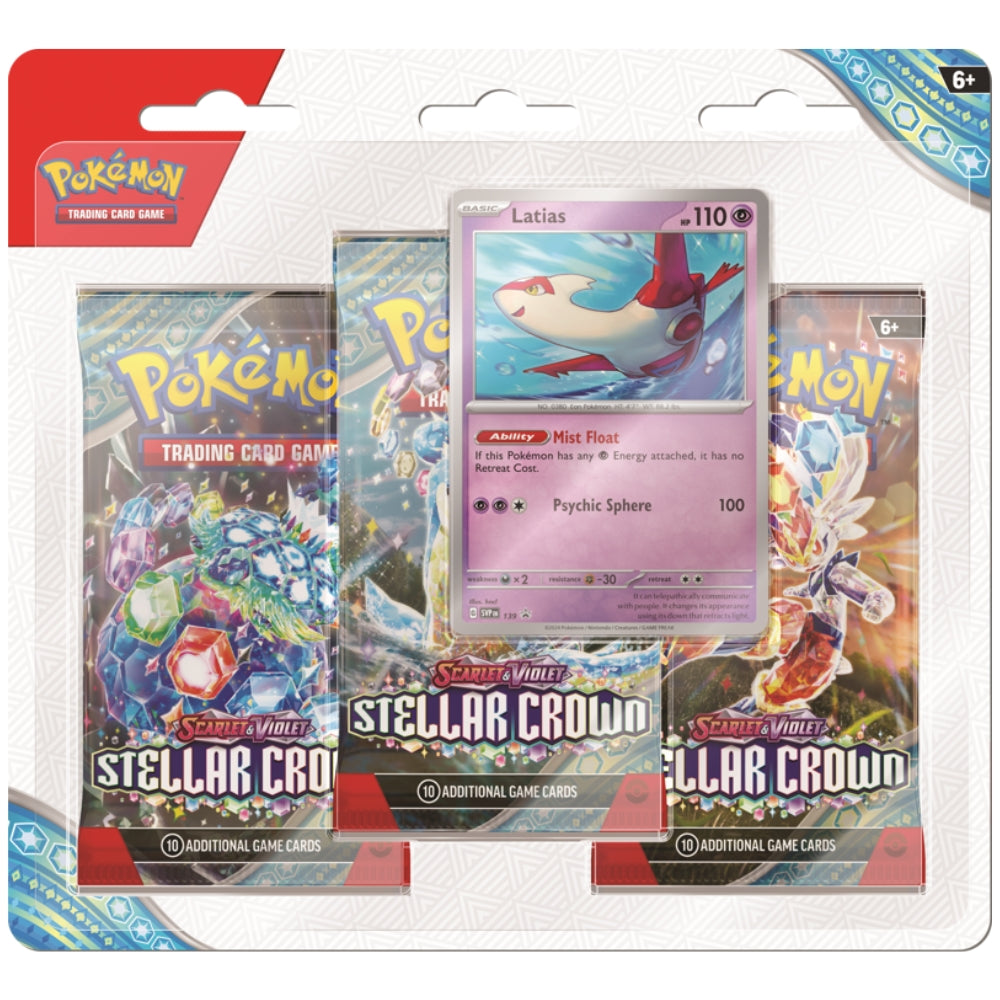 triple booster pack pokemon Pokémon TCG Stellar Crown Triple Blister – Latias or Tinkaton