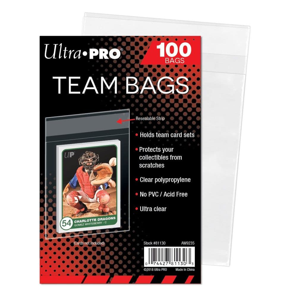 Ultra Pro - Team Bags - Resealable Sleeves 100 pack