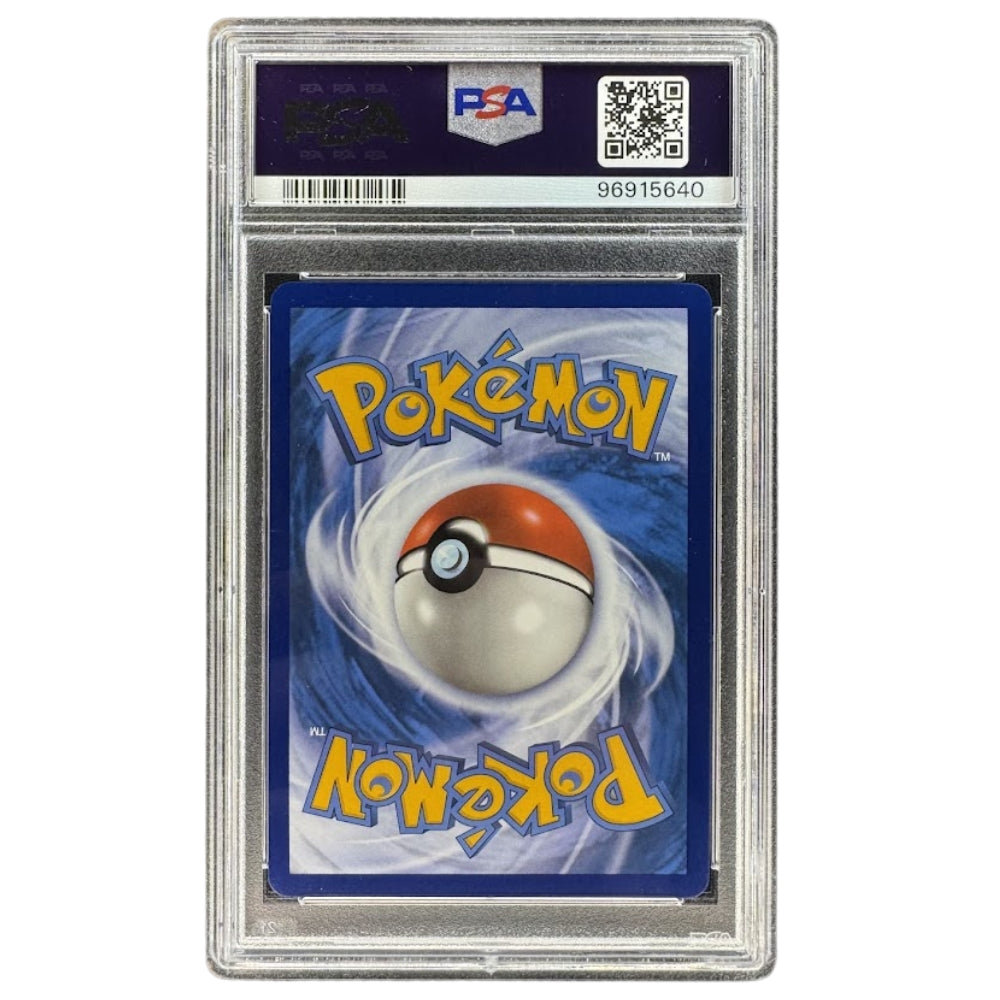 Pikachu 160/159 PSA 10 Crown Zenith Galarian Gallery card back.