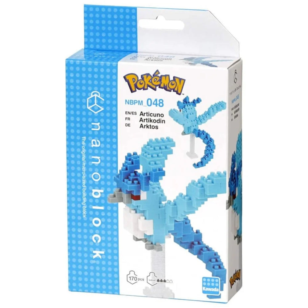 Pokémon Articuno micro block Nanoblock model kit.
