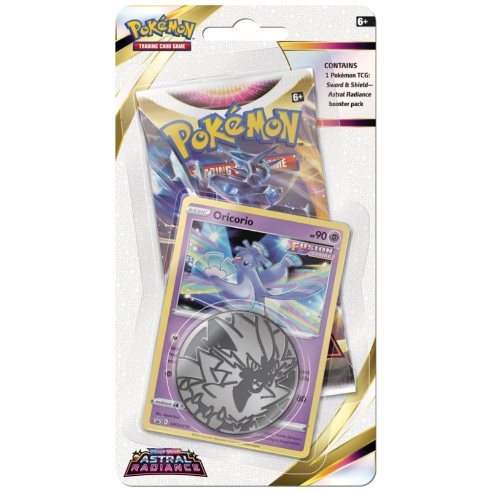 Pokemon Astral Radiance Checklane Blister Oricorio Promo.