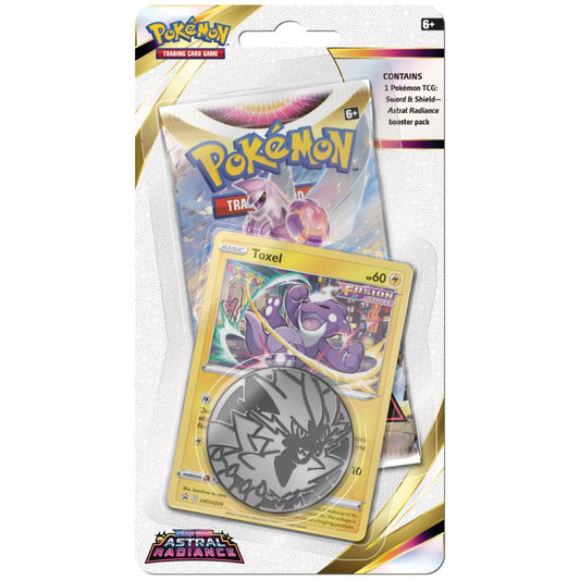 Pokemon Astral Radiance Checklane Blister Toxel Promo.