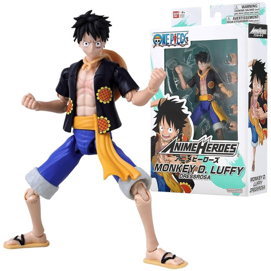 Monkey D Luffy Dressrosa 17cm Anime Heroes figure.
