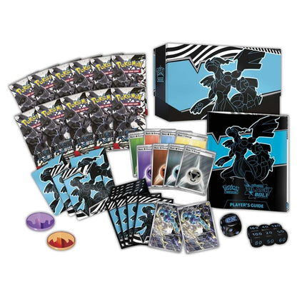 Black Bolt Elite Trainer Box featuring 11 booster packs and exclusive promo cards.