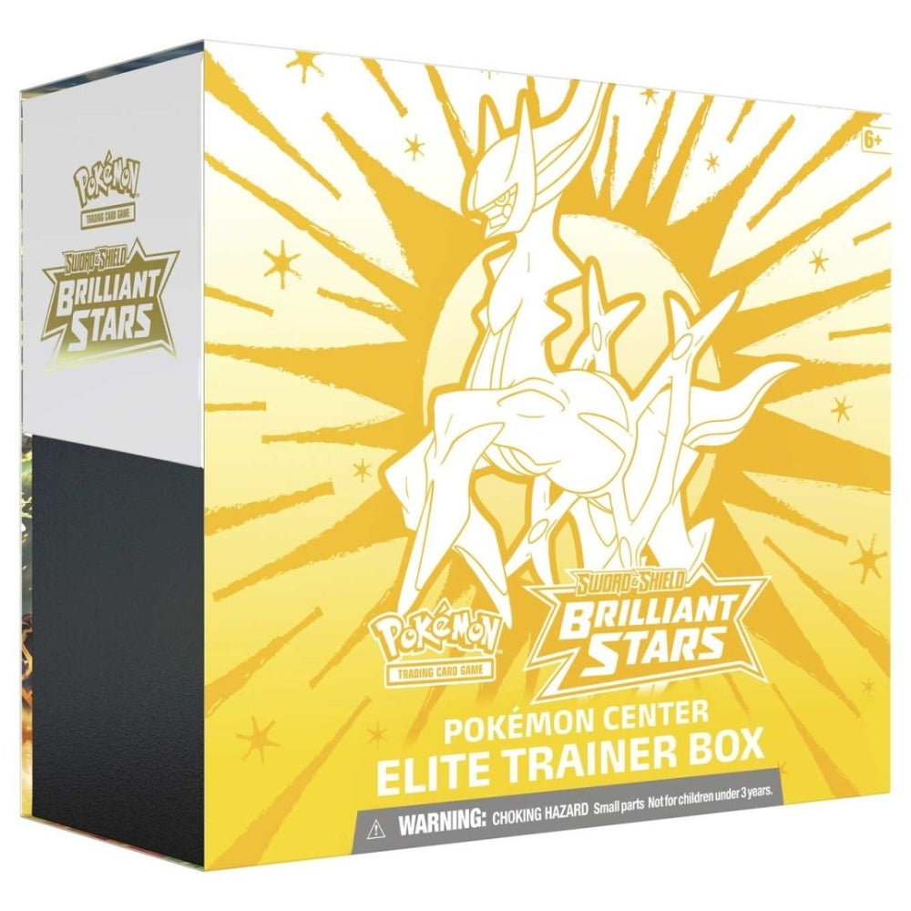 Pokémon Center Brilliant Stars Elite Trainer Box sealed product front.