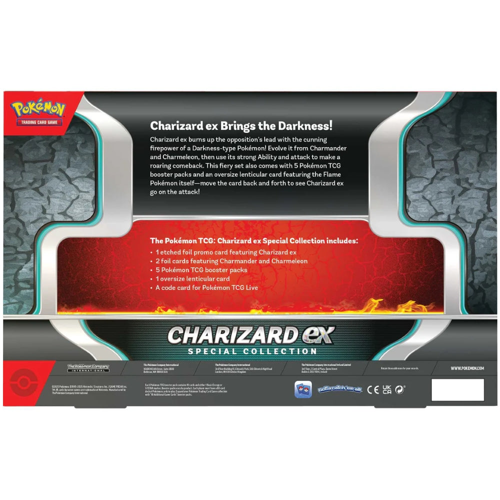 Sealed Charizard ex Special Collection box rear.