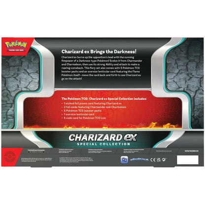 Sealed Charizard ex Special Collection box rear.