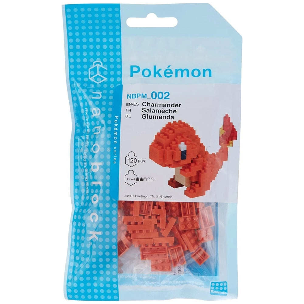 Pokémon Charmander micro block Nanoblock model kit.