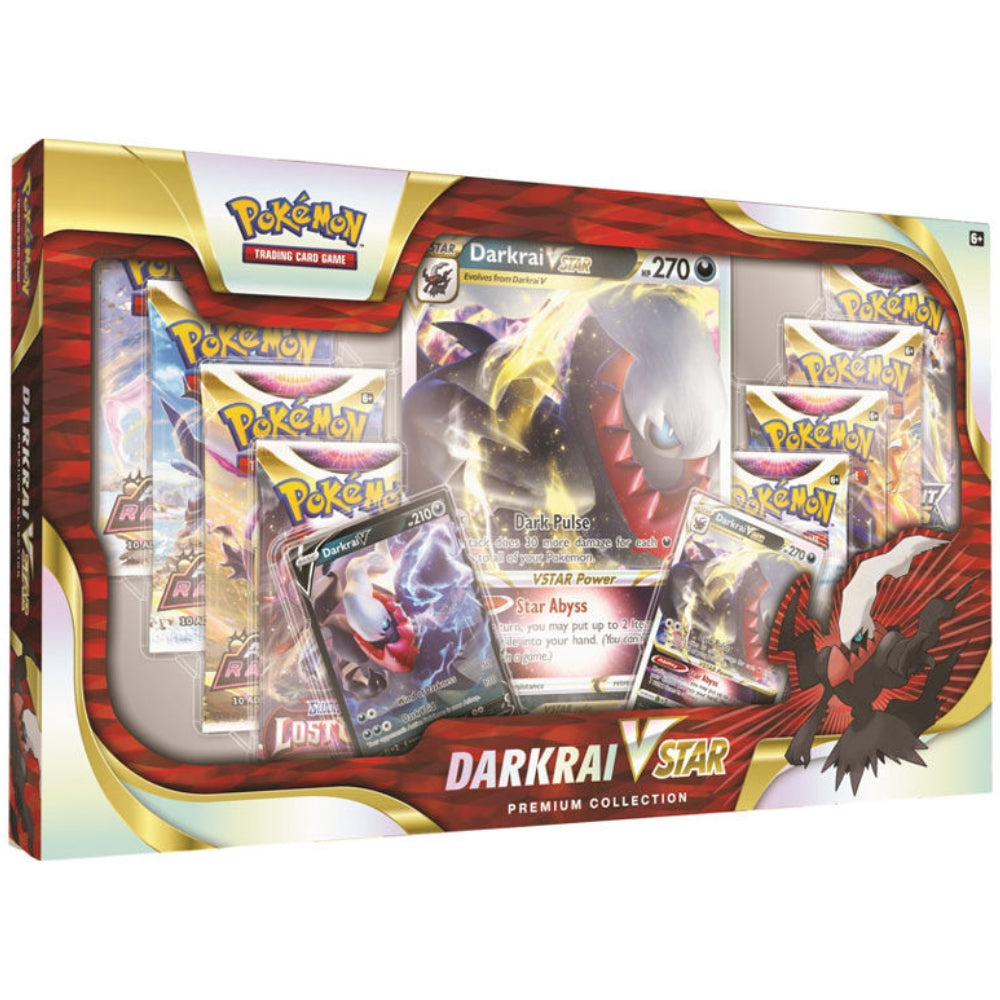 Pokemon Darkrai VSTAR Premium Collection Box front.