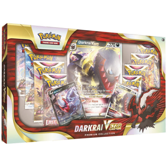 Pokemon Darkrai VSTAR Premium Collection Box front.