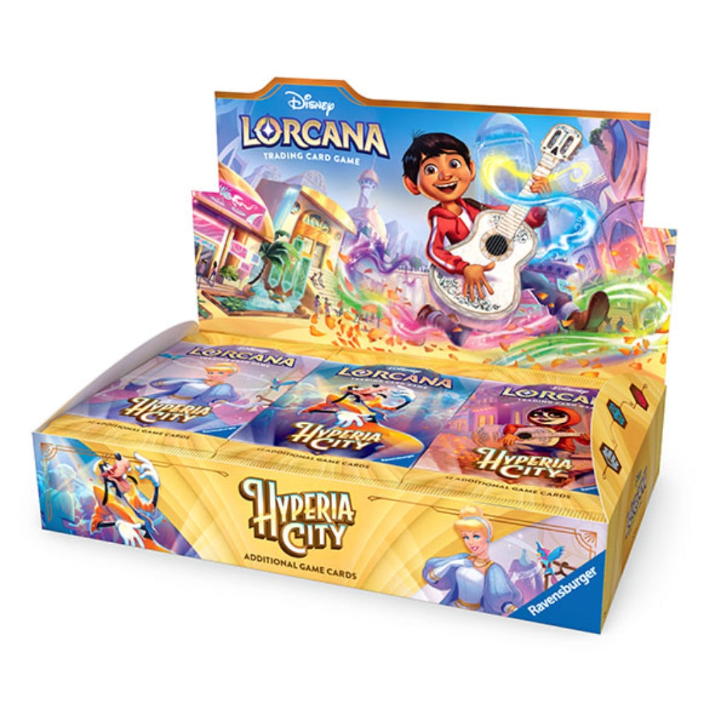 Disney Lorcana TCG Hyperia City Booster Box English 24 Packs.