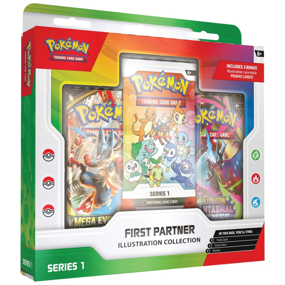 Pokémon First Partner Illustration Collection Series 1 sealed box.