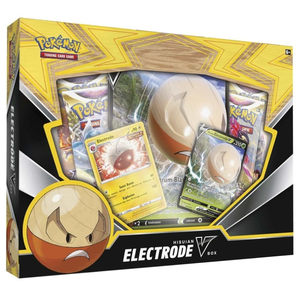 Pokémon TCG Hisuian Electrode V Box sealed with promo cards.