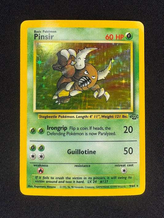 Pinsir 9/64 Holo Jungle Vintage Pokemon Trading Card - Near Mint