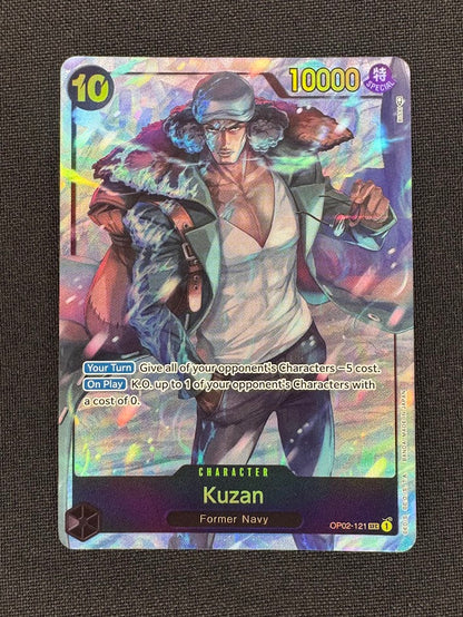 Kuzan – OP02 Paramount War – OP02-121 – Secret Rare Alt Art – Near Mint | Marley Collects