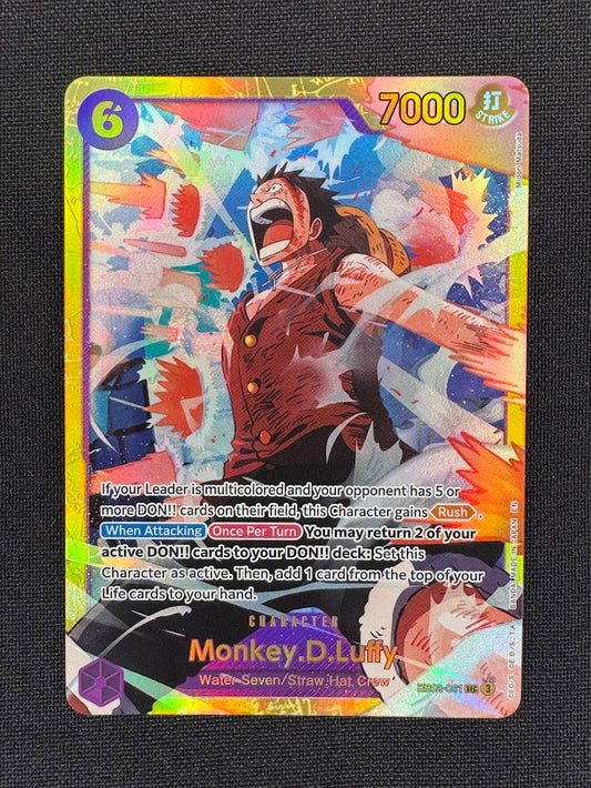 Monkey D. Luffy OP11-061 Secret Alt Art – EB02 Anime 25th Collection – Near Mint Front