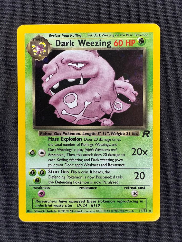 Dark Weezing 14/82 Holo Rare – Pokémon Team Rocket | Marley Collects Front