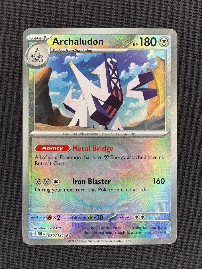 Archaludon 070/131 Illustration Master Ball Reverse – Pokémon Scarlet & Violet Prismatic Evolutions – Near Mint Front