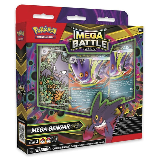 Pokémon TCG Mega Battle Deck Mega Gengar ex sealed product.