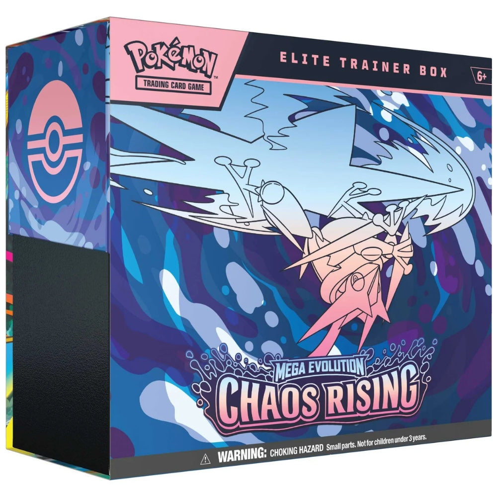 Pokémon TCG Mega Evolution Chaos Rising Elite Trainer Box sealed.