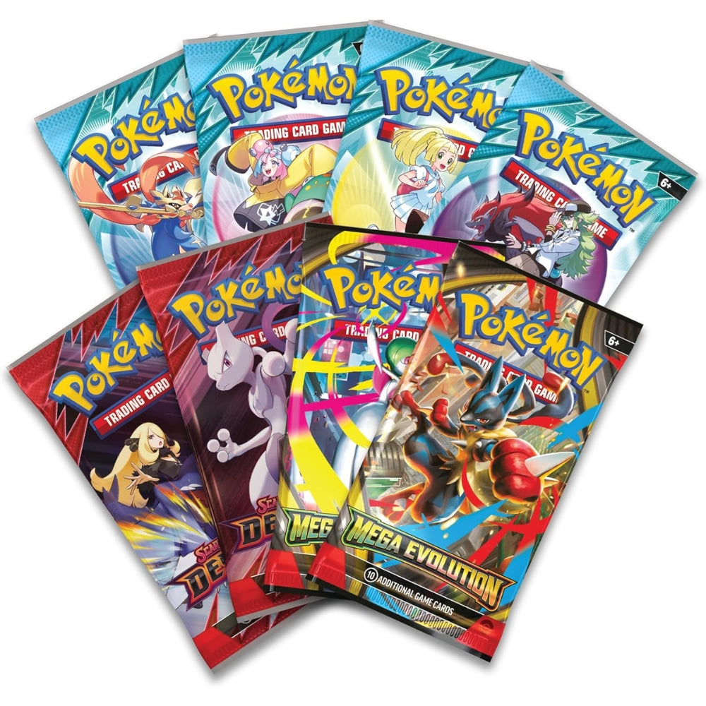 Mega Venusaur ex premium collection booster pack selection.