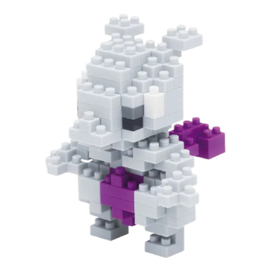 Mewtwo Nanoblock Pokémon building set assembled figure.