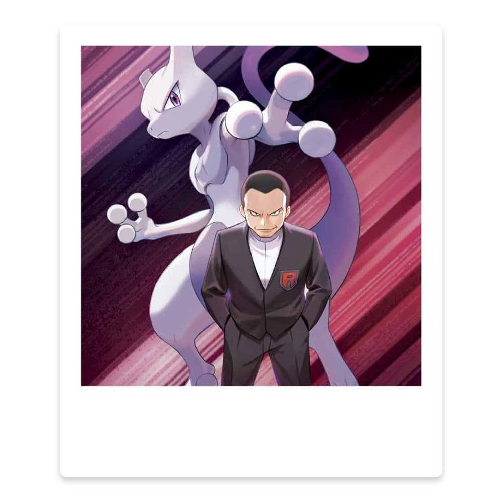 Team Rocket’s Mewtwo ex Box photo sticker.