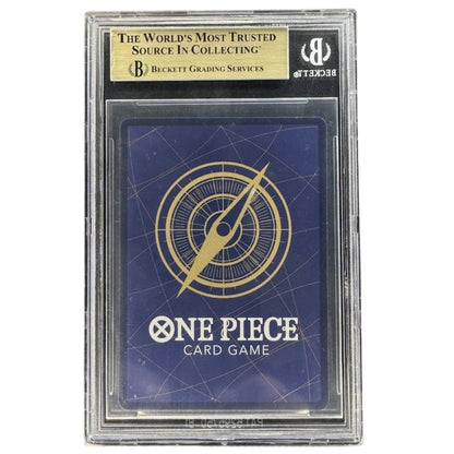 Beckett 9.5 Nami Manga Rare from PRB-01 One Piece Card The Best back.