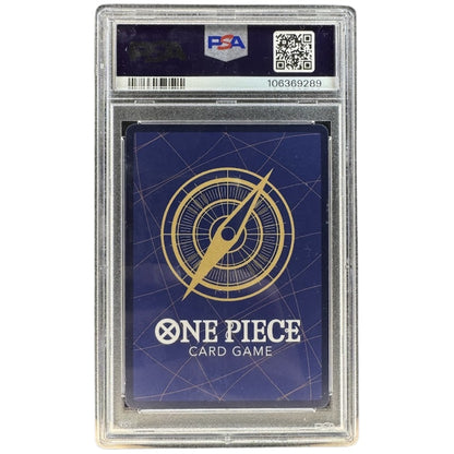 Silvers Rayleigh OP08-118 Manga Rare PSA 10 One Piece card back.