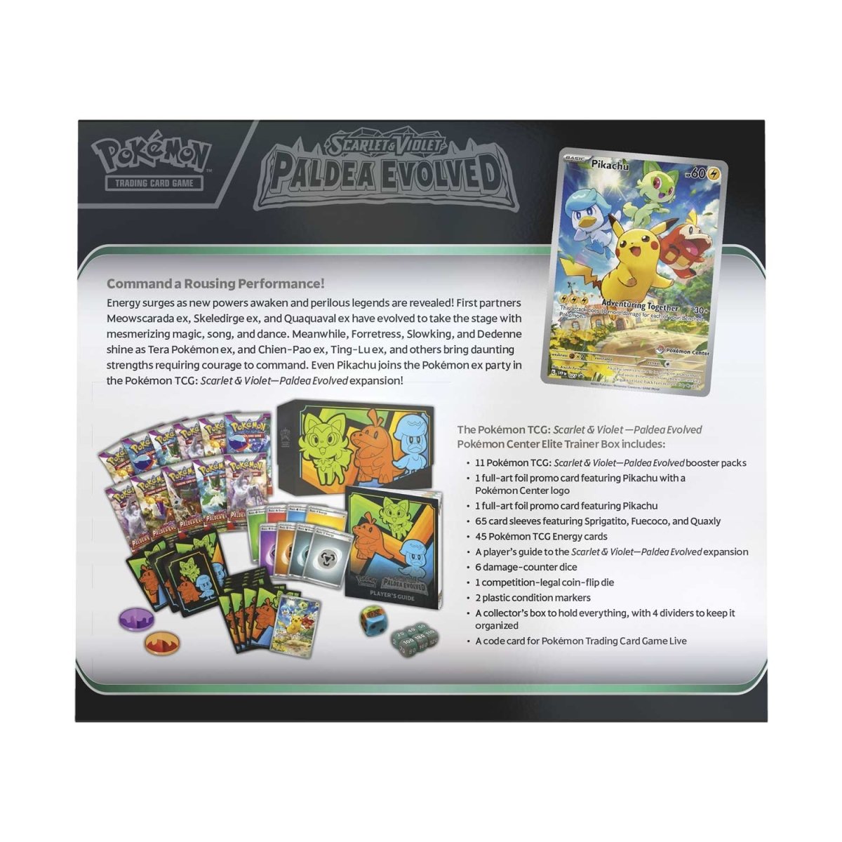 Pokémon TCG Scarlet & Violet - Paldea Evolved Pokémon Center