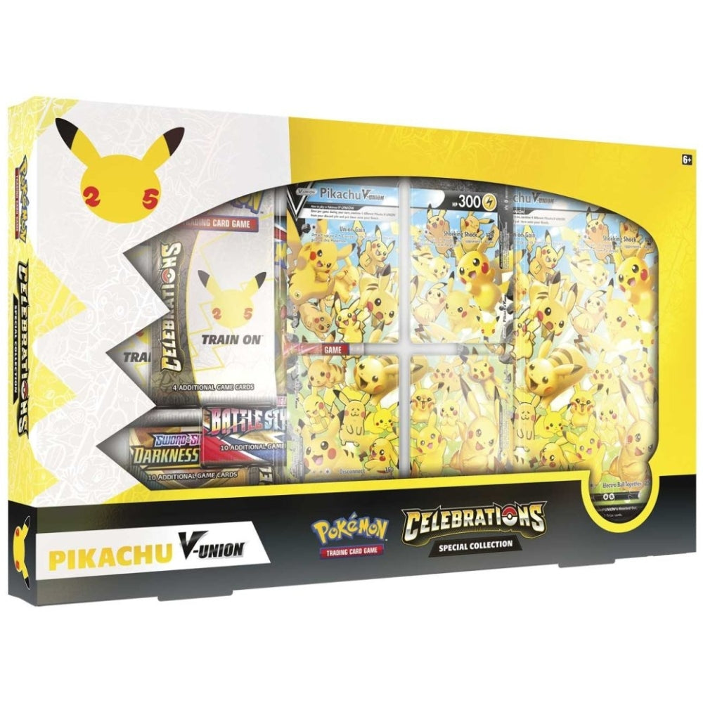 Pokémon Celebrations Pikachu V-UNION Special Collection Box sealed.