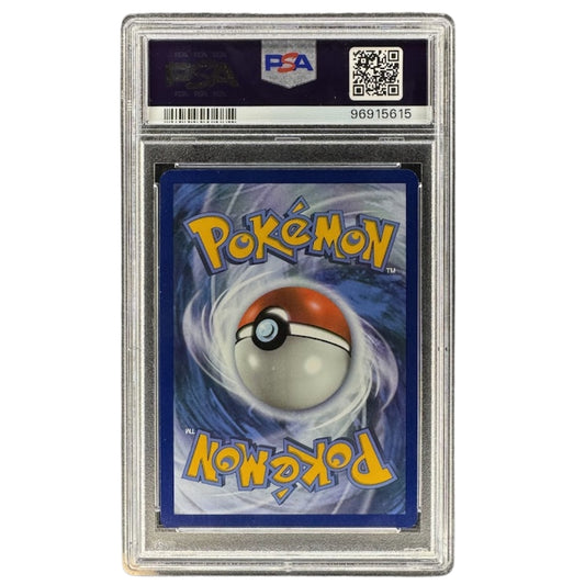 Pikachu on the Ball 001/005 PSA 9 Pokémon Futsal Promo card back.