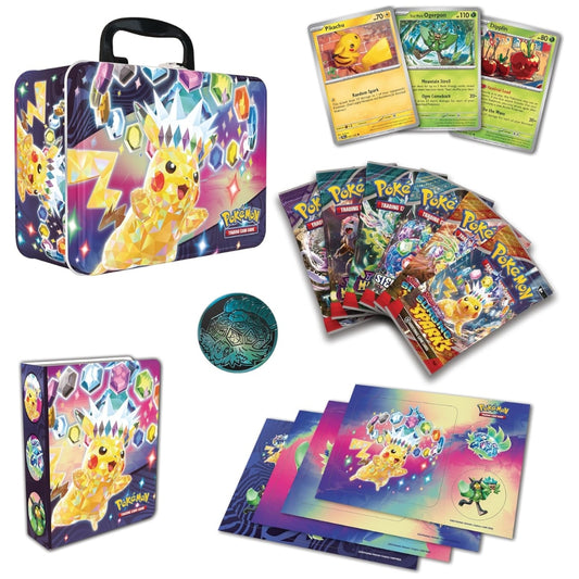 Pokemon TCG Collector Chest 2024 contents with 6 booster packs.