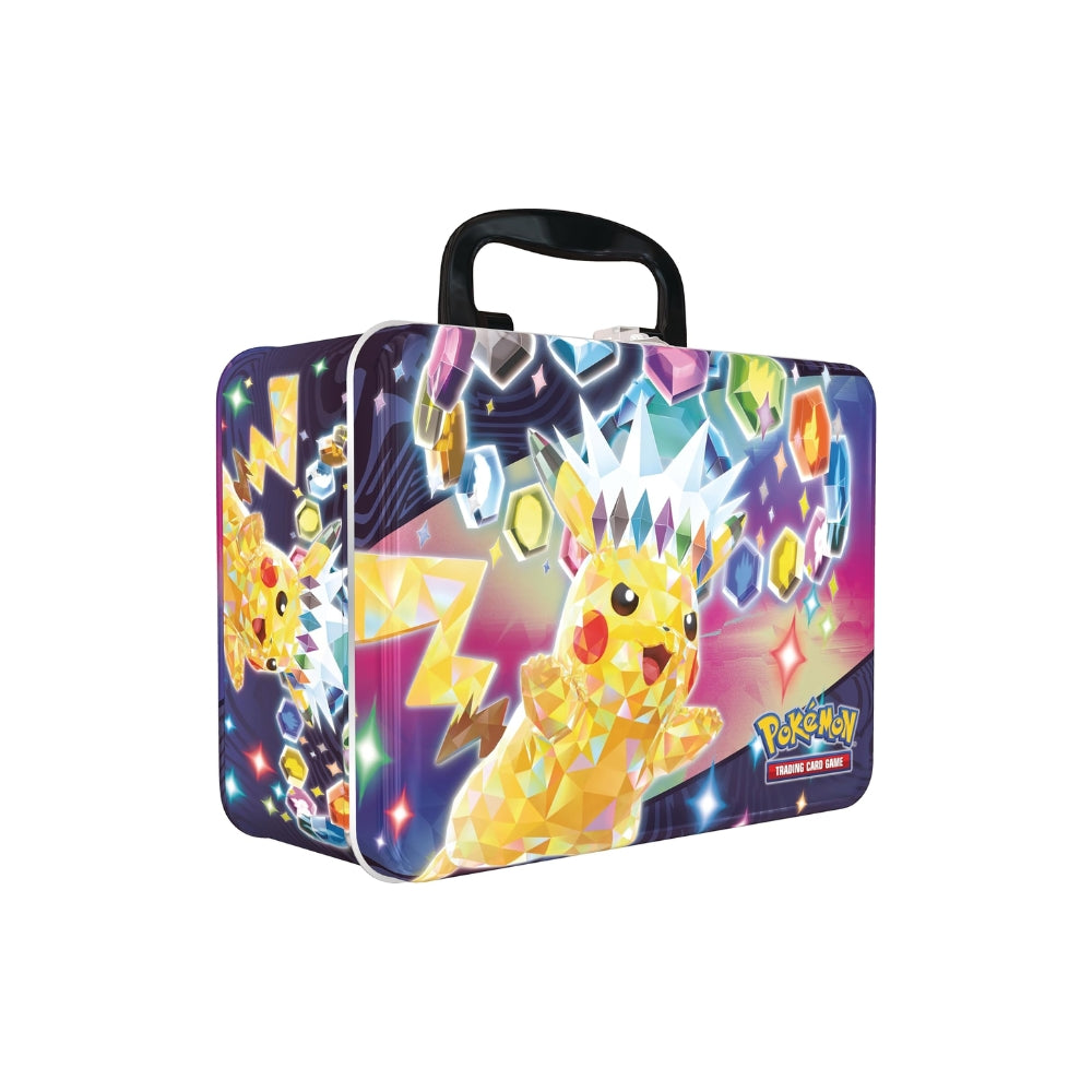 Pokemon Collector Chest 2024 Featuring Pikachu Front.