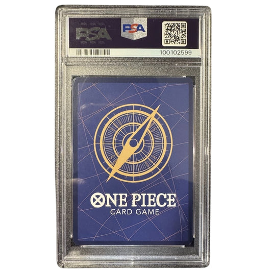 Roronoa Zoro OP06-118 SEC PSA 10 Wings of the Captain slab rear.