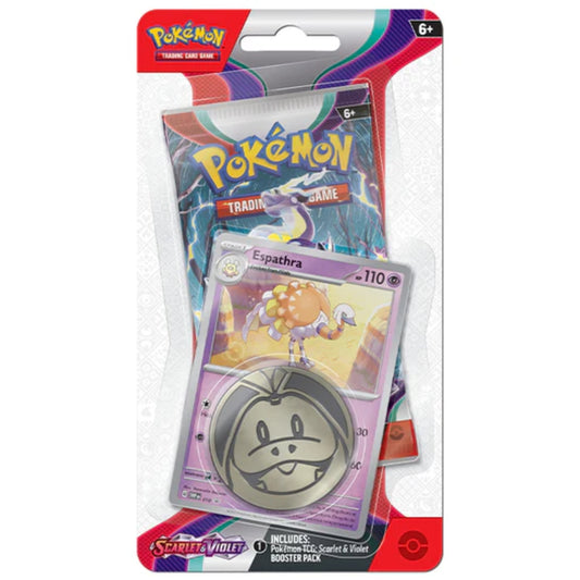 Pokemon Scarlet and Violet Checklane Blister Espathra Promo.