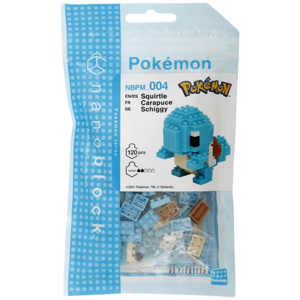 Pokémon Squirtle micro block Nanoblock model kit.