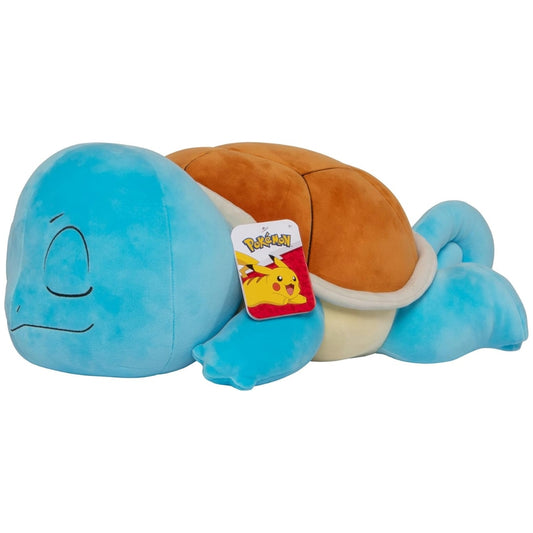 Pokémon Squirtle sleeping plush 18 inch soft toy.